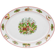 Christmas Magic Porcelain Large Oval Platter 16"  by Vista Alegre