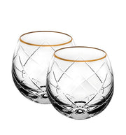 Dux Crystal Set of 2 Old Fashioned Glasses by Vista Alegre