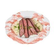 Juliska Country Estate Petal Pink Serving Platter, 15" w food