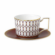 Renaissance Red Tea Cup REPLACEMENT SAUCER ONLY by Wedgwood Dinnerware Wedgwood 