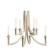 Kartell: Polished Champagne Khan Chandelier by Philippe Starck Kartell 