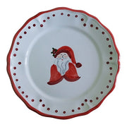 Christmas Babbo Natale Dinner Plate, 11" by La Gabbianella