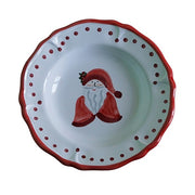 Christmas Babbo Natale Pasta Bowl, 9" by La Gabbianella