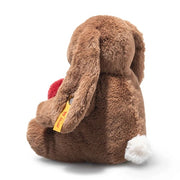 Hoppie Love Bunny Rabbit with Heart Plush, 6" by Steiff