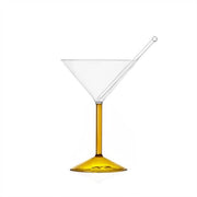 Ichendorf Milano Jelly Yellow Martini Glass + Martini Stick