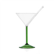 Ichendorf Milano Jelly Green Martini Glass + Martini Stick