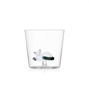 Ichendorf Milano Tabby Cat Glass Tumbler, 11.8 oz