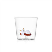 Ichendorf Milano Tabby Cat Glass Tumbler, 11.8 oz