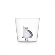 Ichendorf Milano Tabby Cat Glass Tumbler, 11.8 oz