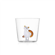 Ichendorf Milano Tabby Cat Glass Tumbler, 11.8 oz