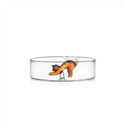 Ichendorf Milano Tabby Cat Glass Box, Stretching Cat