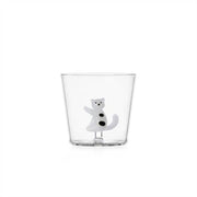 Ichendorf Milano Tabby Cat Glass Tumbler, 11.8 oz