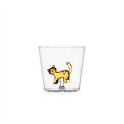 Ichendorf Milano Tabby Cat Glass Tumbler, 11.8 oz