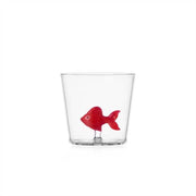 Ichendorf Milano Animal Farm Red Fish Glass Tumbler, 11.8 oz.