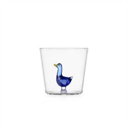 Ichendorf Milano Animal Farm Blue Goose Glass Tumbler, 11.8 oz.