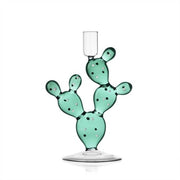 Ichendorf Milano Desert Plants Cactus Turquoise Candleholder, 8.3"