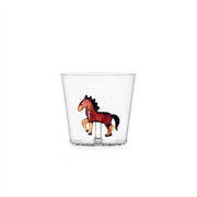 Ichendorf Milano Animal Farm Horse Glass Tumbler, 11.8 oz.