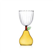 Ichendorf Milano Fruits & Flowers Pear Stemmed Glass, 10 oz.