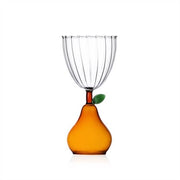 Ichendorf Milano Fruits & Flowers Pear Stemmed Glass, 10 oz.