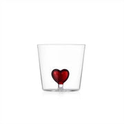 Ichendorf Milano Cuore (Heart) Glass Tumbler, 11.8 oz