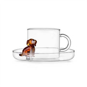 Ichendorf Milano Dog Collection Golden Retriever Tea Cup & Saucer, 10.1 oz.