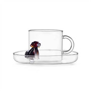 Ichendorf Milano Dog Collection English Foxhound Tea Cup & Saucer, 10.1 oz.