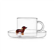 Ichendorf Milano Dog Collection Dachshund Tea Cup & Saucer, 10.1 oz.