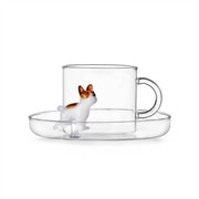 Ichendorf Milano Dog Collection French Bulldog Tea Cup & Saucer, 10.1 oz.