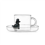 Ichendorf Milano Dog Collection Poodle Tea Cup & Saucer, 10.1 oz.