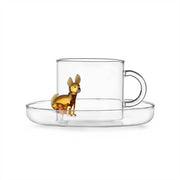 Ichendorf Milano Dog Collection Chihuahua Tea Cup & Saucer, 10.1 oz.