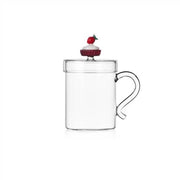 Ichendorf Milano Patisserie Strawberry Cake Mug with Lid, 13.5 oz.