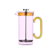 Ichendorf Milano Clarinette French Press,  Pink with Yellow Handle