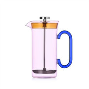 Ichendorf Milano Clarinette French Press, Pink with Blue Handle