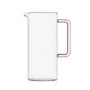 Ichendorf Milano Tube Jug / Pitcher with Pink Handle, 40 oz.