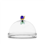 Ichendorf Milano Animal Farm Collection Snail And Leaf Glass Dome with Dish