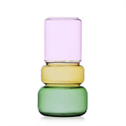 Ichendorf Milano Revolve Vase, 9.84", Pink/Amber/Green