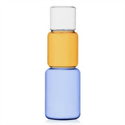 Ichendorf Milano Revolve Vase, 13.78", Clear/Amber/Blue
