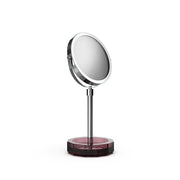 Kristall Cosmetic Mirror with Shelf, Chrome/Glass by Decor Walther