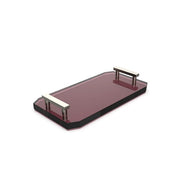 Kristall Glass/Nickel Satin Tablett Accessory & Vanity Tray by Decor Walther