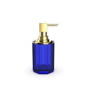 DW KR SSP 2 Kristall Capri Blue Soap Dispenser by Decor Walther