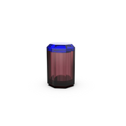 Kristall Dual Color Glass Multi-Purpose Box with Lid by Decor Walther