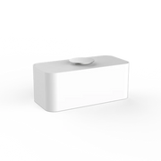 DW Stone UTBMD White Matte Multi-Purpose Box with Lid by Decor Walther