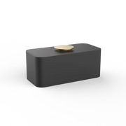 DW Stone UTBMD Black Matte Multi-Purpose Box with Lid by Decor Walther