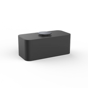 DW Stone UTBMD Black Matte Multi-Purpose Box with Lid by Decor Walther
