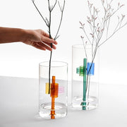Ichendorf Milano Iris Amber Vase by Lina Obregón, 7.87"