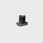 Vesuvius Black Candlestick by Ted Muehling for Nymphenburg Porcelain