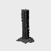 Vesuvius Black Candlestick by Ted Muehling for Nymphenburg Porcelain