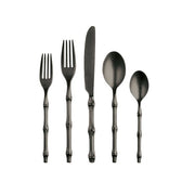 Bali Pewter Black Flatware by Mepra