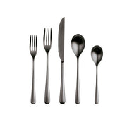 Neve Ice Black Gold Flatware by Mepra