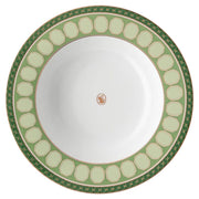 Signum Fern Porcelain Rim Soup Plate, 9.5" by Swarovski x Rosenthal Bowls Rosenthal 